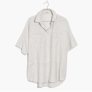 Madewell short sleeve flannel courier shirt